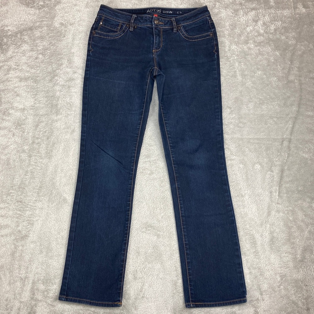 APT 9 Skinny Jeans Women's Dark‎ Wash Stretch Denim Pants Size 4P